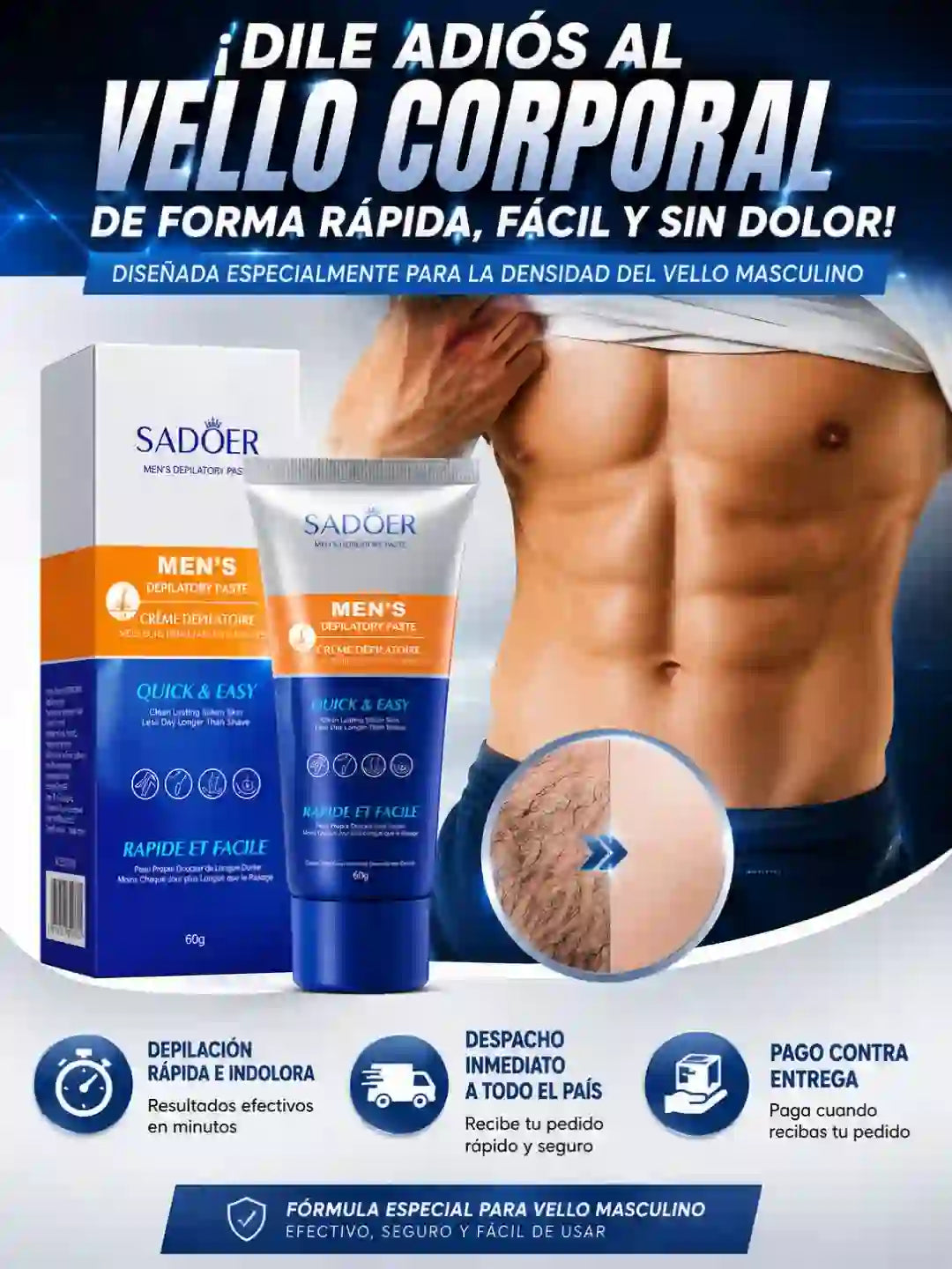 CREMA DEPILATORIA SADOER MEN'S
