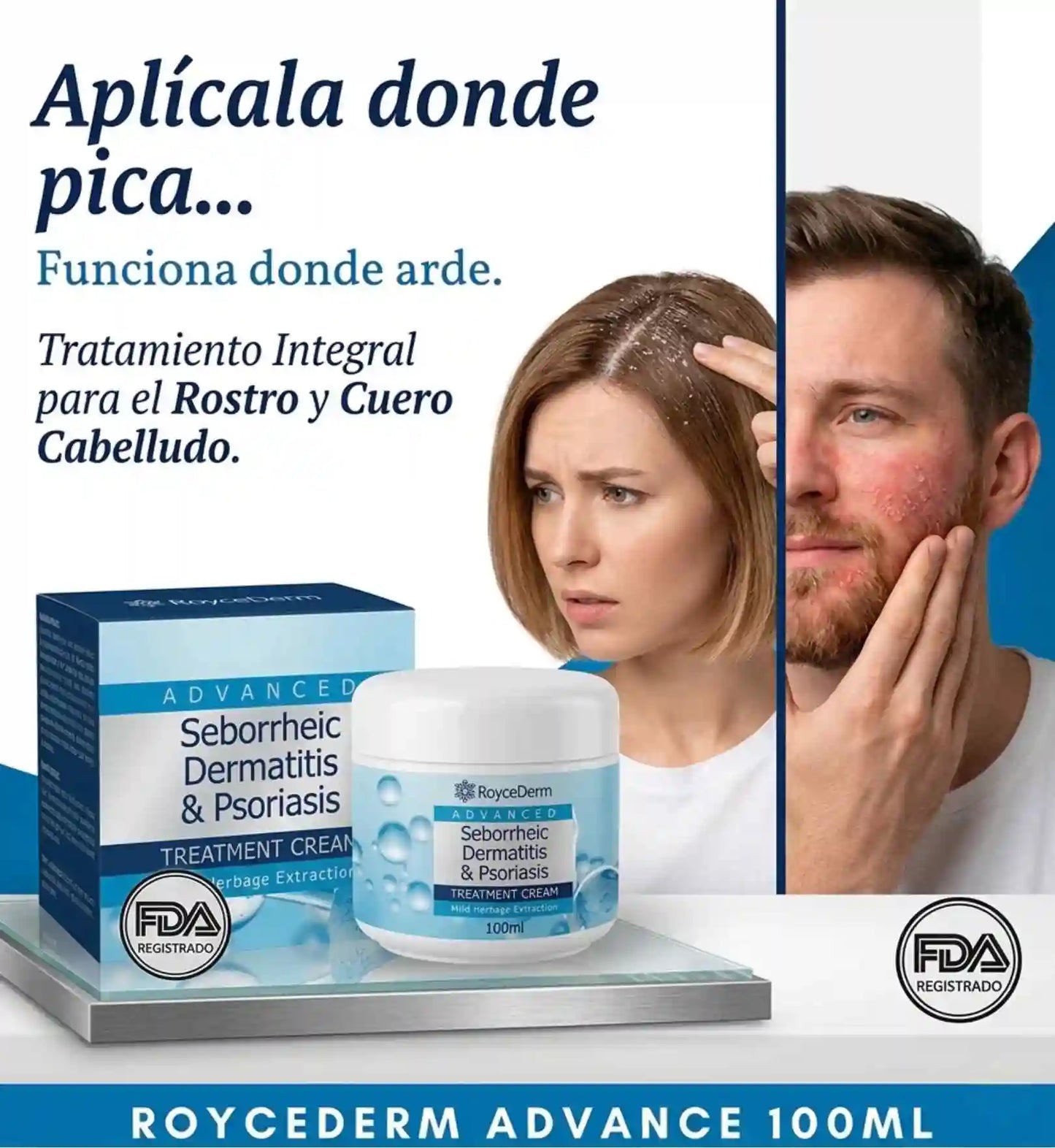 ROYCEDERM (recupera la salud de tu piel y de tu cuero cabelludo)