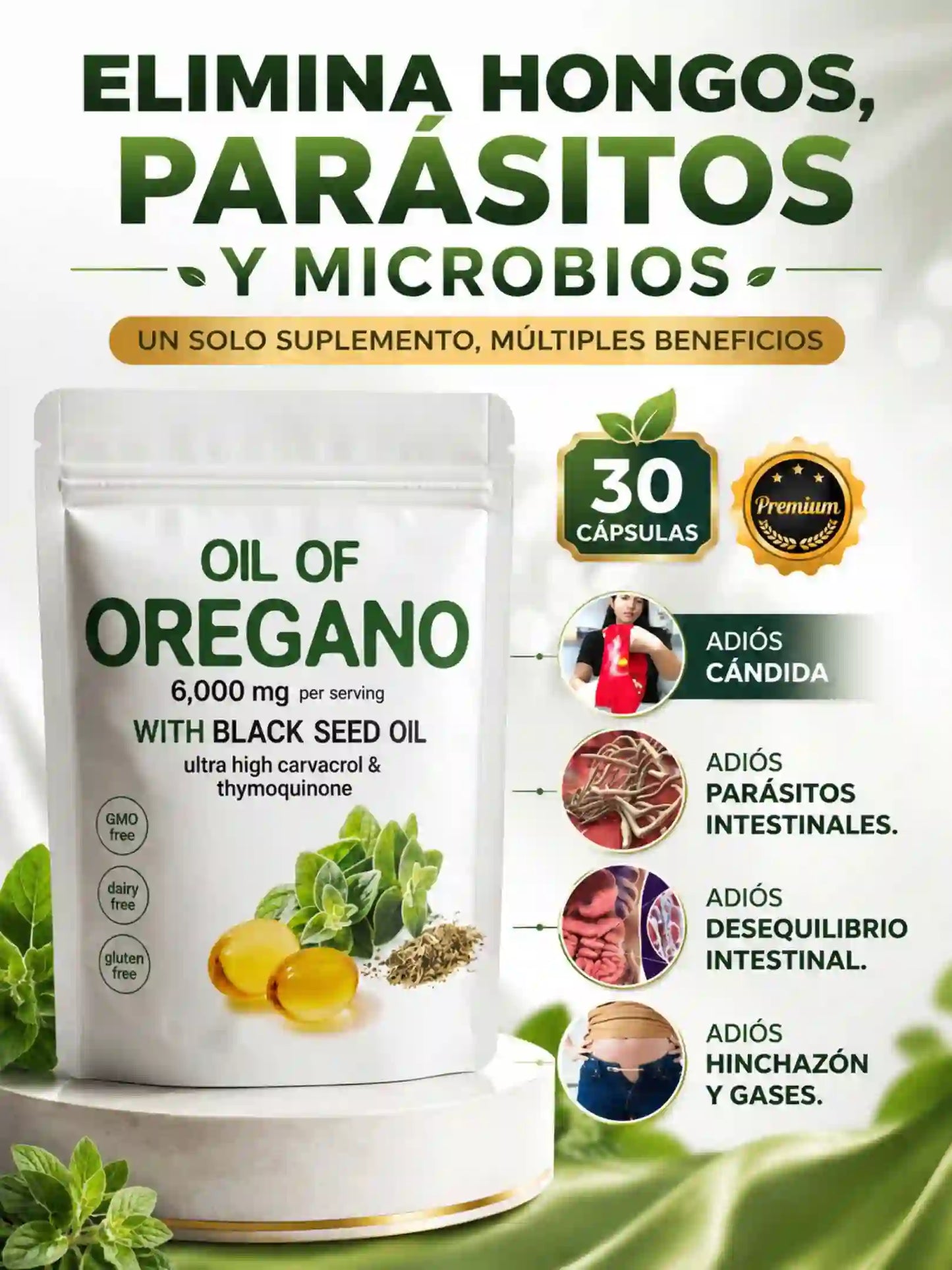 CÁPSULAS DE ACEITE DE ORÉGANO