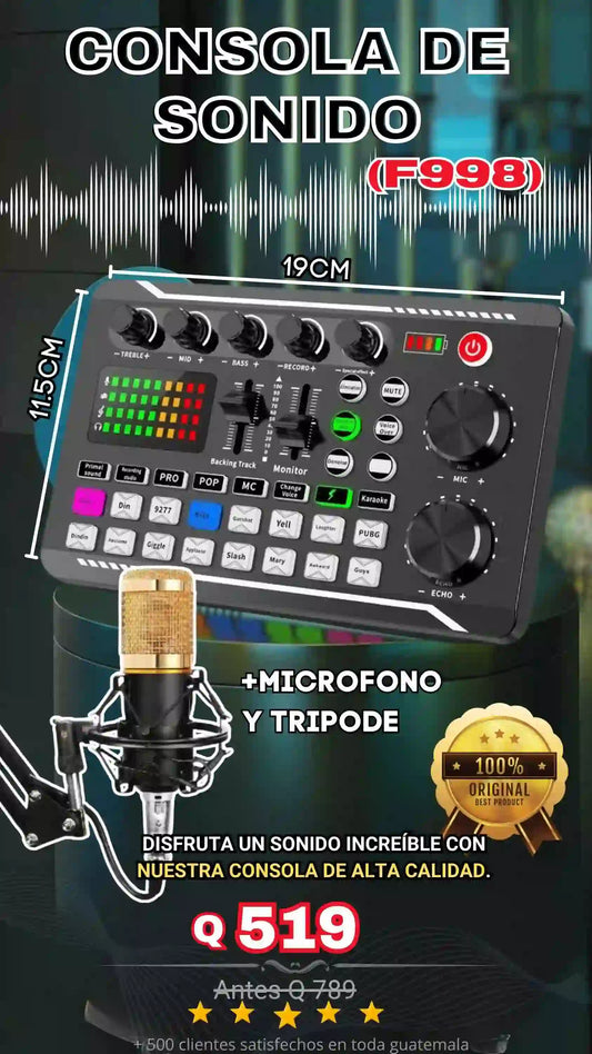 CONSOLA DE SONIDO F998