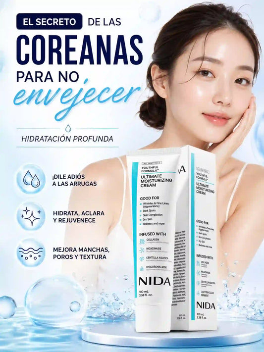 CREMA NIDA COREANA REJUVENECEDORA E HIDRATANTE