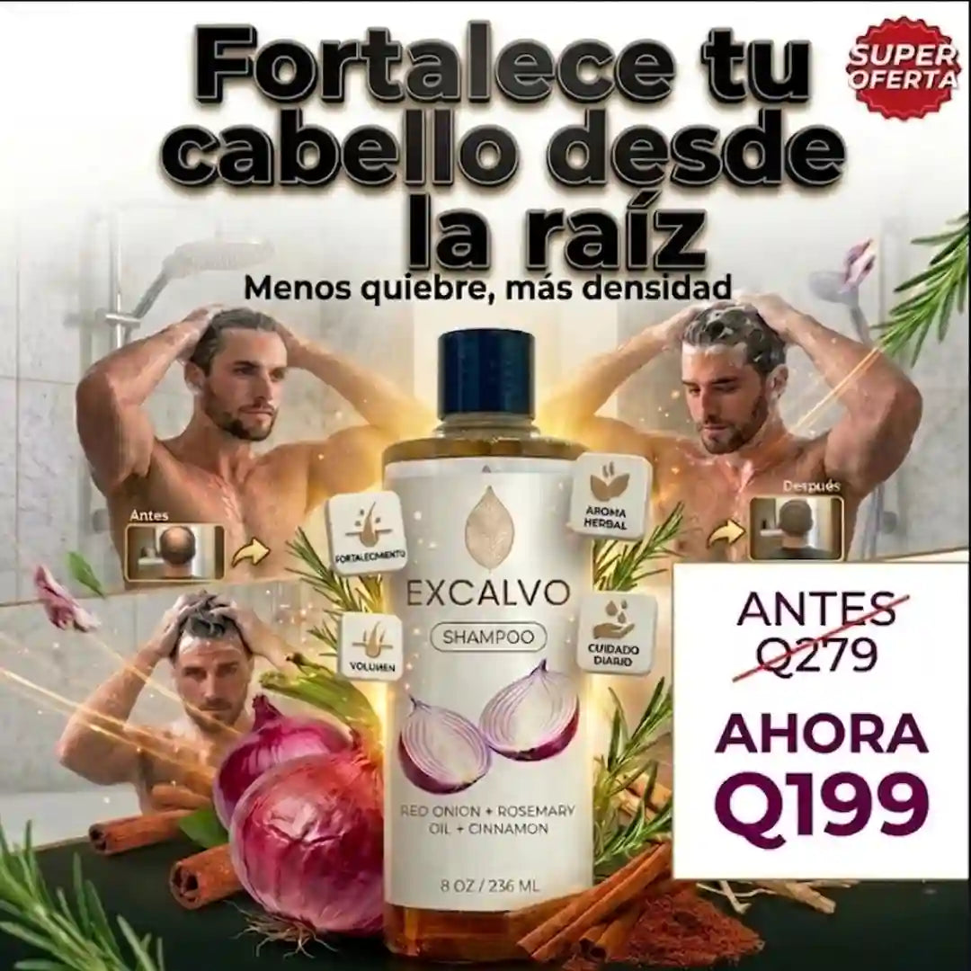 RECUPERA TU CABELLO CON-EXCALVO SHAMPOO