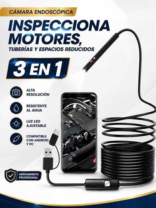 CÁMARA ENDOSCÓPICA 3 EN 1