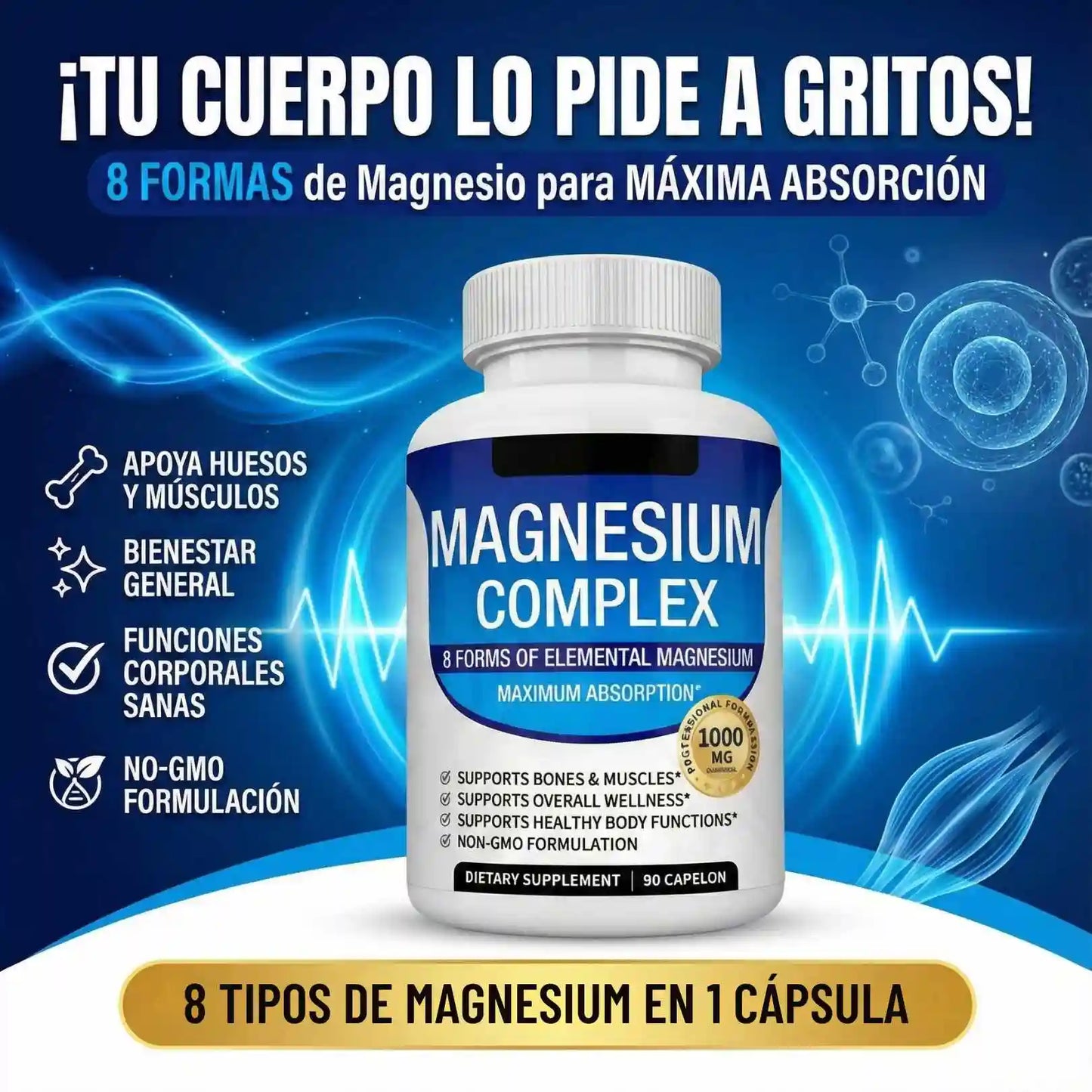 MAGNESIUM COMPLEX 8 EN 1 (100 % ORIGINAL)