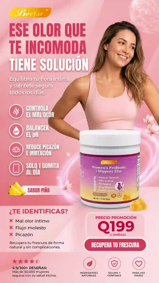 GOMITAS DE PROBIÓTICOS PARA EL CUIDADO ÍNTIMO FEMENINO
