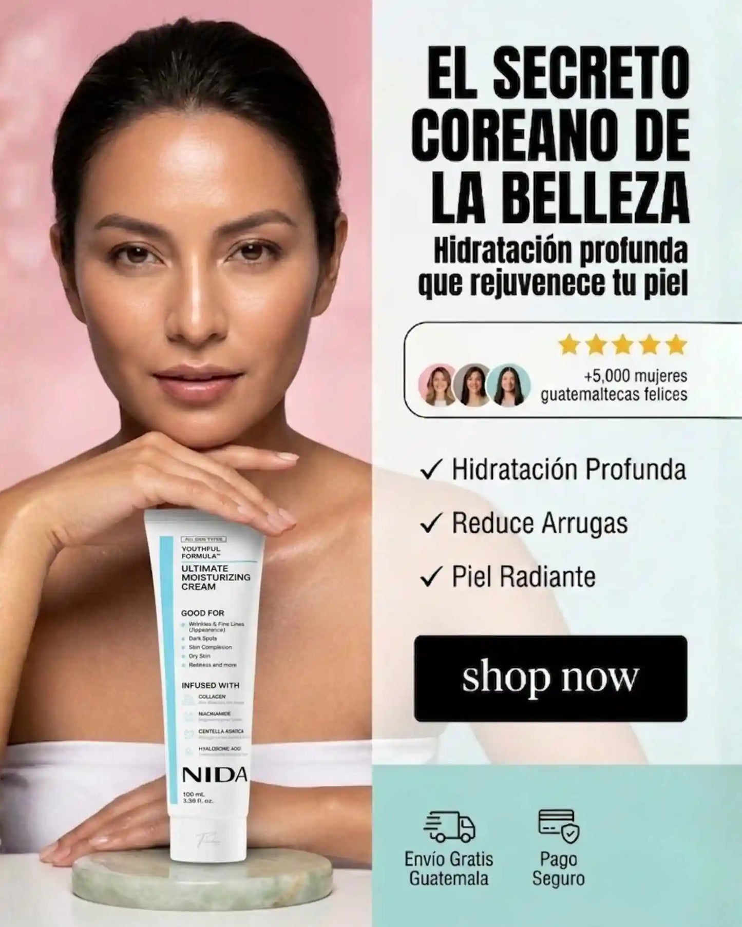 CREMA NIDA (rejuvenecedora e hidratante)