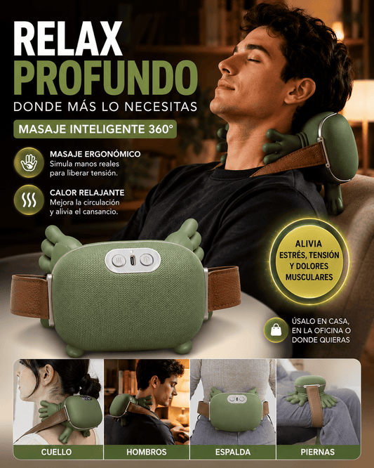Masajeador Inteligente 4D: Alivio Cervical y Muscular | Paga al Recibir