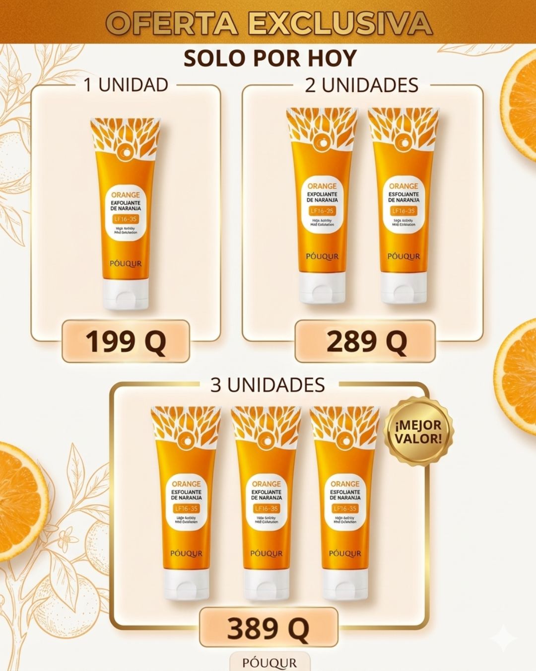 Gel Exfoliante Facial De Naranja Piel Radiante