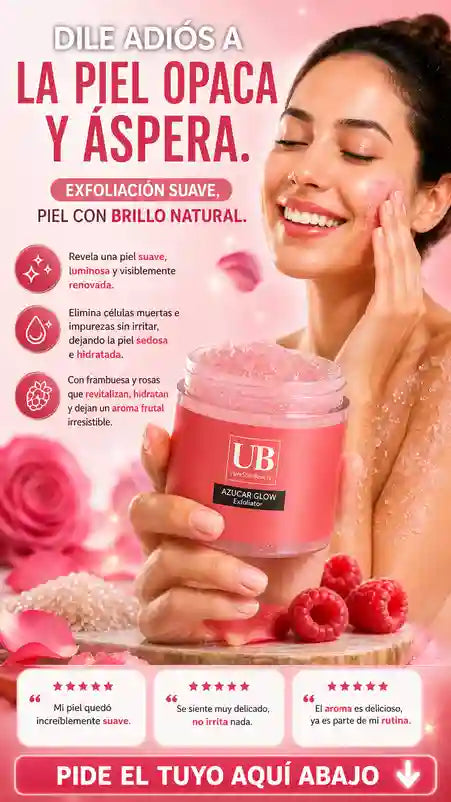 EXFOLIANTE DE AZÚCAR GLOW UB PURESTAR BEAUTY