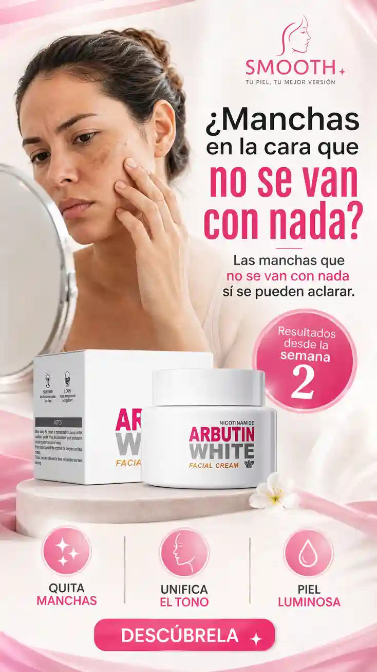 CREMA FACIAL ARBUTIN WHITE DESPIGMENTANTE Y ANTIMANCHAS