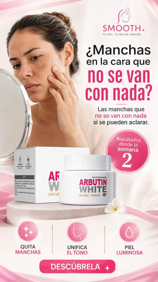 CREMA FACIAL ARBUTIN WHITE DESPIGMENTANTE Y ANTIMANCHAS