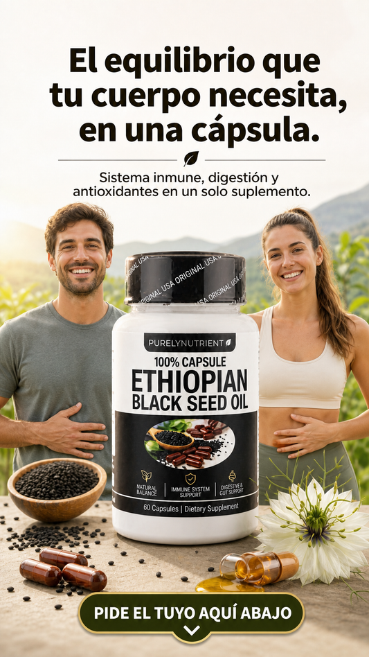 CÁPSULAS DE ACEITE DE SEMILLA NEGRA DE ETIOPÍA